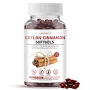 Ceylon Cinnamon Softgels with MCT Oil, True Sri Lanka Ceylon Cinnamon Capsules 1000mg with Berberine HCl, Bitter Melon & Turmeric, Blood Sugar & Metabolism Support, Non-GMO, Gluten, 300 Softgels