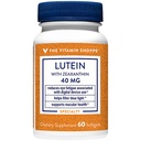 The Vitamin Shoppe Lutein 40MG - Eye Health, Vision Support & Blue Light Protection, Carotenoid Antioxidant (60 Softgels)