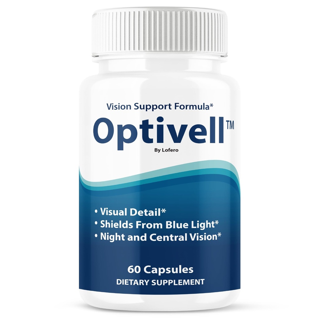 Optivell Eye Capsules, Optivel Pills Vitamins Eye Care Wellness Supplement Healthy Eyesight Retina Sharper Vision Support Formula Clear Eyes Ocular Comfort Health Improvement Visual Balance (60 ct)
