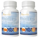 Total Eye Complex with Lutein, Bilberry & Zeaxanthin - Support Eye Health & Visual Acuity (120 Capsules) - 2 Bottles
