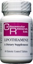 Cardiovascular Research Lipothiamine Vitamin B1 with Alpha-Lipoic Acid New Tamper Resistant Tearstrip Store and Ship Box 60 Count