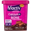 Viactiv Kaloriya +Vitamin D3 Təhvə Soft Chews, Süt Şokolad, 60 Chews - Bone Health