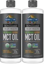 Garden of Life Dr. Formulated Brain Health 100% Organic Coconut MCT Oil 32 fl oz Unflavored,13g MCTs,Body & Brain Fuel,Certified Non-GMO Vegan & Gluten Free,Hexane-Free,(Pack of 2)