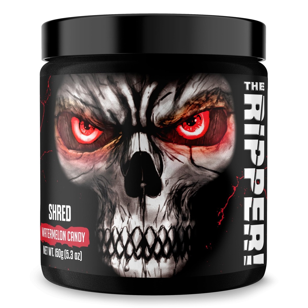 JNX SPORTS The Ripper! Fat Burner Pre Workout for Men & Women – Thermogenic Fat Burning Powder & Appetite Suppressant, Boost Energy & Endurance – Watermelon Candy, 30 Servings