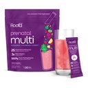 Root'd Prenatal Multivitamin Powder - 25 Vitamins & Minerals with 3x Electrolytes, Folate, Iron, D3 for Mom & Baby, 7 Superfood & Probiotics, Sugar-Free Vitamins & Hydration | 30 Vitamin Drink Packets