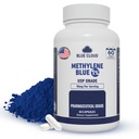 BLUE CLOUD Methylene Blue Capsules – USP Pharmaceutical Grade, 60 Capsules, 99.9% Purity, Third-Party Tested, Formaldehyde-Free, High-Purity Cognitive Support Supplement