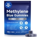 Methylene Blue Gummies, 99.9% Pure Methylene Blue 5mg for Cognitive Clarity & Cellular Energy Supplement, 30 Gummies