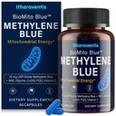 Itharoventis Methylene Blue Pharmaceutical Grade Capsules – USP Grade Supplement with CoQ10, NAC, PQQ, Glycine & Vitamin C, Capsule Format, No Formaldehyde – 60 Count