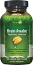 Irwin Naturals Brain Awake Enhanced Mental Performance, Increased Focus, Boost Clarity & Concentration - Powerful Nootropic Booster with L-Theanine, Bacopa, MCT's & InnovaTea - 60 Liquid Softgels