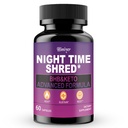 Himiyer Night Time Shred | BHB & Keto Advanced Formula | Citrus Polyphenol 420mg + Guarana 160mg + Ginger Root + Willow Bark + Goldenrod + Dandelion | 60 Capsules