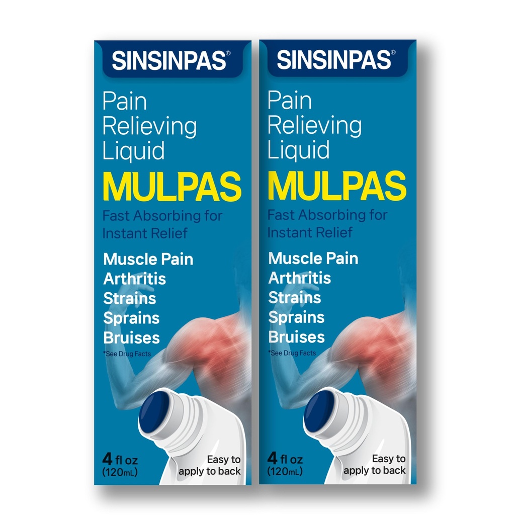 Pain Relieving Liquid - MULPAS 2 Pack (Total 8 fl oz)