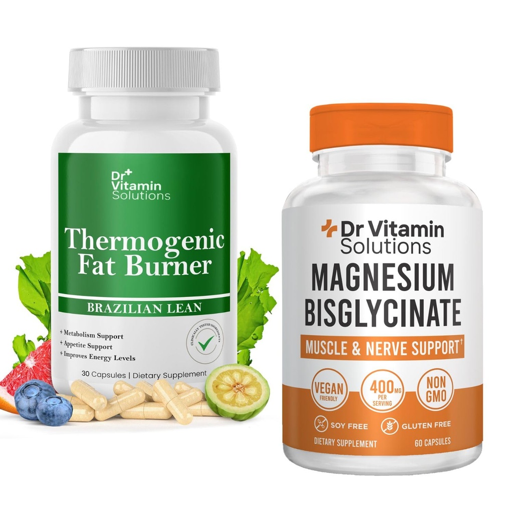 Complete Daily Support Duo – Thermogenic Fat Burner + Magnesium Bisglycinate 90ct