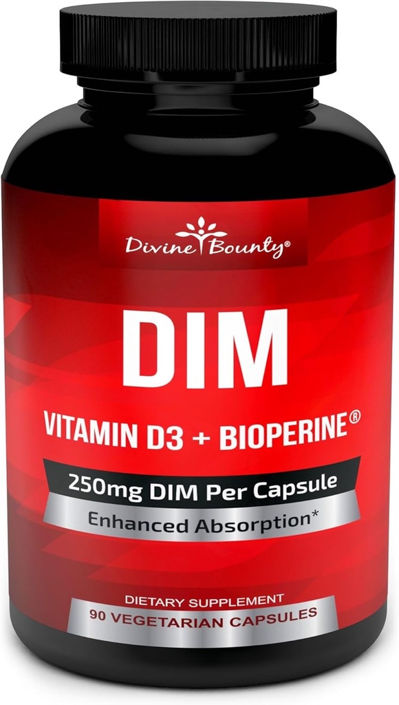 DMM suplementari 250mg amb vitamina D3 Plus bio BioPerine - Diindolylmene Meporause & Estrogen Implementació de l'Introgen, implementació de balanç de dones i homes - 90 Vegetarians