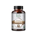 Just Jaivik Organic Triphala (Amla + Bibhitaki + Haritaki) Tablets - A Dietary Supplements - 750 mg (Pack 90 Organic Tablets) | Balancing Formula for Detoxification & Rejuvenation
