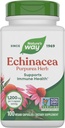 Naturens sätt Echinacea Purpurea Herb, Immune Support Supplement*, 1200 mg per 3-kapsel servering, Non-GMO Project Verified, Vegan, 100 kapslar (Packaging May Vary)