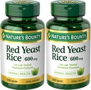 Nature's Bounty Red Yeast Rice 600mg 120 Capsules (Pack of 2)