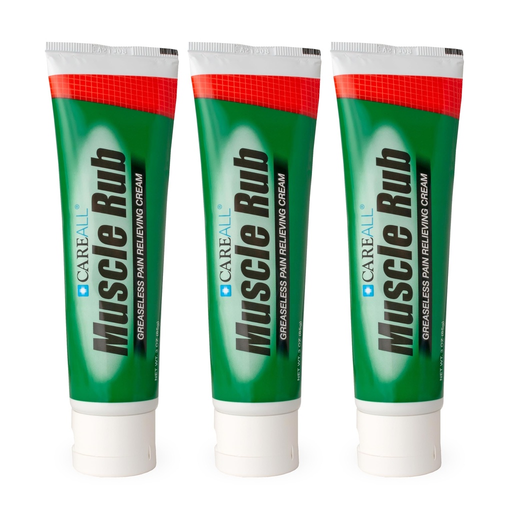 CareAll Muscle Rub Non-Greasy Cream 3.0 oz. (3 Pack) Ultra Strength. Relief from Minor Aches and Pains in Muscles and Joints. 10% Menthol & 15% Methyl Salicylate