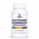 Glucosamine Chondroitin with MSM, Bromelain, Boswellia, Collagen, Hyaluronic Acid, Selenium & Vitamin D – Dietary Supplement – 60 Tablets (60 Count (Pack of 1))