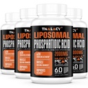 2000mg Liposomal Phosphatidic Acid Muscle Builder (PA), High Absorption Muscle Building Supplements for Men & Women | Muscle Gainer, mTOR Protein Synthesis & Lean Muscle, Strength, 4 Pack