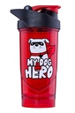 Hero Pro Classic Shaker for Whey Protein Shakes and Pre Workout, BPA Free, 700 ml, My Dog is My Hero