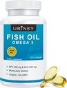 Omega 3 Fish Oil Supplements for Women，2000mg Softgels, 120 Count - High Potency EPA 360mg + DHA 240mg, Burpless Fish Oil Supplement for Heart, Brain & Joint Health, Non-GMO