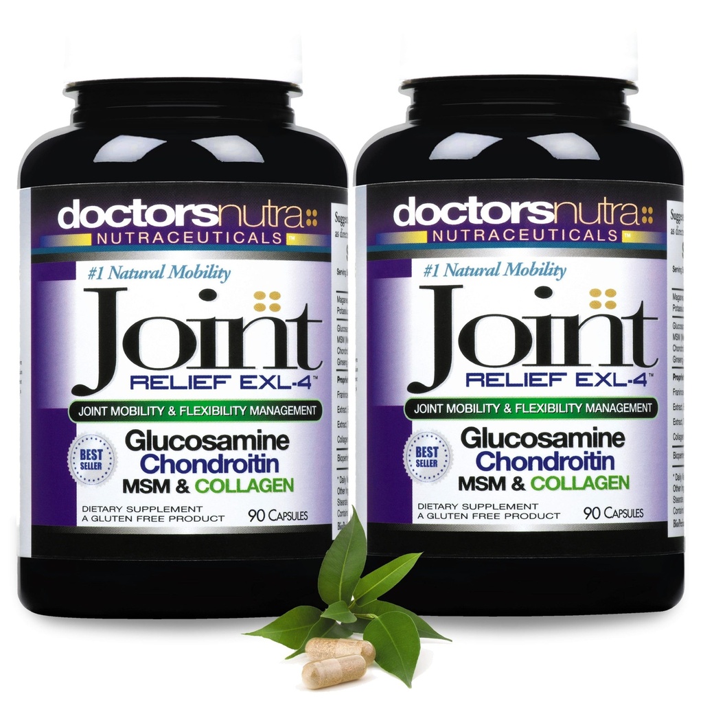 Joint Support Supplement (Pack of 2) with Glucosamine, Chondroitin, MSM and Turmeric