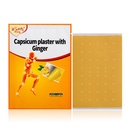 80 Pcs Capsaicin Patches, Capsicum Ginger Patches, 3.94"x2.76" Capsicum Patch 15 Bags, 80 Count(2 Count/Bag)