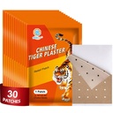 KONGDY 30 PCS Tiger Patches, Hot Capsicum Patch, Heat Capsaicin Patches, Relief Back, Knee, Neck and Shoulder, Joint & Muscle