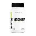 NutraBio L-Arginine Supplement, 750mg – Nitric Oxide Precursor, Supports Blood Flow, Vascular Health, and Muscle Growth- L Arginine Supplements for Men and Women- 120 Capsules