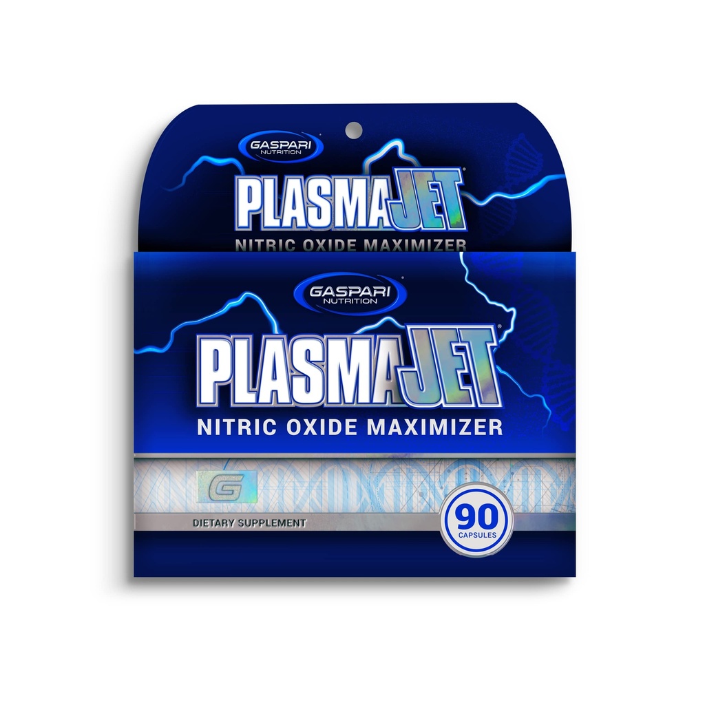 Gaspari Nutrition PlasmaJet, Supports Weight Management, N.O. Nitric Oxide Maximizer, Increased Lean Mass and Strength, Maximum Vascularity and Vasodilation (90 Capsules)