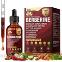 Berberine with Ceylon Cinnamon Supplement Liquid Drops, 1900mg 14-in-1 Herbal Complex with Turmeric, Bitter Melon, Panax Ginseng, Turmeric & Soursop, Metabolic & Immune Support for Men & Women, 90ml