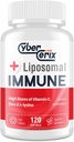 Advanced Liposomal Immune Supliment, Complex cu L-Lysine 1500mg, Vitamine, Minerale & Extracte de plante, wellness zilnică completă pentru bărbați și femei - 120 capsule
