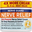 Neuropathy Cream – XL 8 oz – Maximum Strength Nerve Relief Cream for Feet Hands Legs Toes & Back – Fast Acting Relief with Menthol, Magnesium, ALA, Arnica – Fast-Aborbing Non-Greasy – Super Saver 8 oz