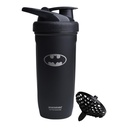 Smartshake DC COMICS Reforce Stainless Steel Protein Shaker Bottle 900 ml | 30 oz - Leakproof Screw-on Lid - BPA Free – Unisex - Non Insulated - Batman Logo