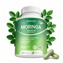 Moringa Capsules, Pure Moringa Powder Supplement 800mg, Green Antioxidant Superfood, Natural Energy, Immune System, Skin & Gut Health Support, Non-GMO, Vegan, Gluten-Free, 60 Count