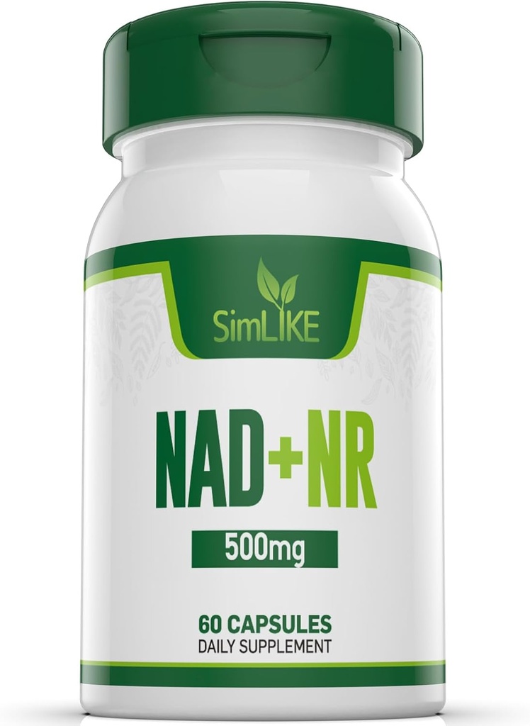 NMN Supliment alternativ - Nicotinamida Ribozide NAD+cu Resveratrol Supliment Precursor NR - Suport imbatranire sanatoasa, Methylation, Productia de energie celulara si metabolice 30 Serviri