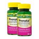 Prenatal Multivitamin 100 Tablets - Dietary Supplement, Prenatal for Women (Pack of 2)