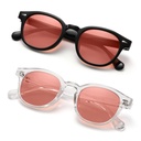 2 Pack FLuorescent-41 Pink Tinted Migraine Glasses Light Sensitivity Eyeglasses Indoor/Outdoor Photophobia Eyewear