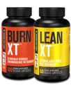 Jacked Factory Burn-XT Clinically Studied Fat Burner & Weight Loss Supplement - Appetite Suppressant & Energy Booster (120 Capsules) & Lean-XT Caffeine-Free Fat Burner (60 Capsules)