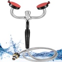 CGOLDENWALL Handheld Eyewash Station Drench Hose Eye Wash Station Eye Face Washing Spray Head, 140mm Drench Hose, Eye Wash Kit for Lab Industrial (Desk Mounted）