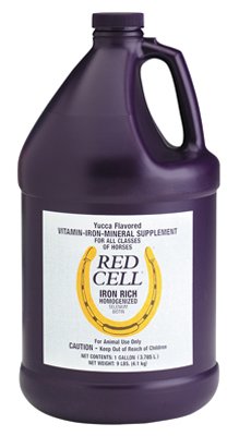 CENTRAL GARDEN & PET CO Central Garden & Pet 74110 Red Cell Horse Vitamin & Mineral Supplement Gel, 1-Gal. - Quantity 4