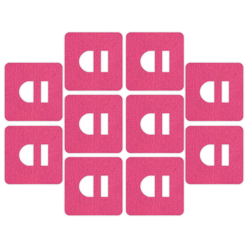 Omnipod overtape Adhesive Patch, Extra Secure & Water Resistant. (Pink)