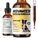 Advanced Vision Formula for Dogs, Supports Clear Vision, Daily Eye Comfort Wellness, Liquid Dog Eye Health Supplement with Lutein, Zeaxanthin, Bilberry, Vitamins A C E & Zinc, 2 fl oz