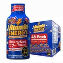 Vitamin Energy Burner+ Extra Strength Energy Shot Acai Pomegranate 48 Pack, 260mg Natural Caffeine, 25mg Ketones, Green Tea, EGCG, Metabolism, Endurance, Zero Sugar, Gluten-Free, Vegan, 1.93 fl oz