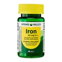 Spring Valley Iron General Dietary Supplement Tablets, 65 mg, 100 Count + Dipaze Gift (Container)