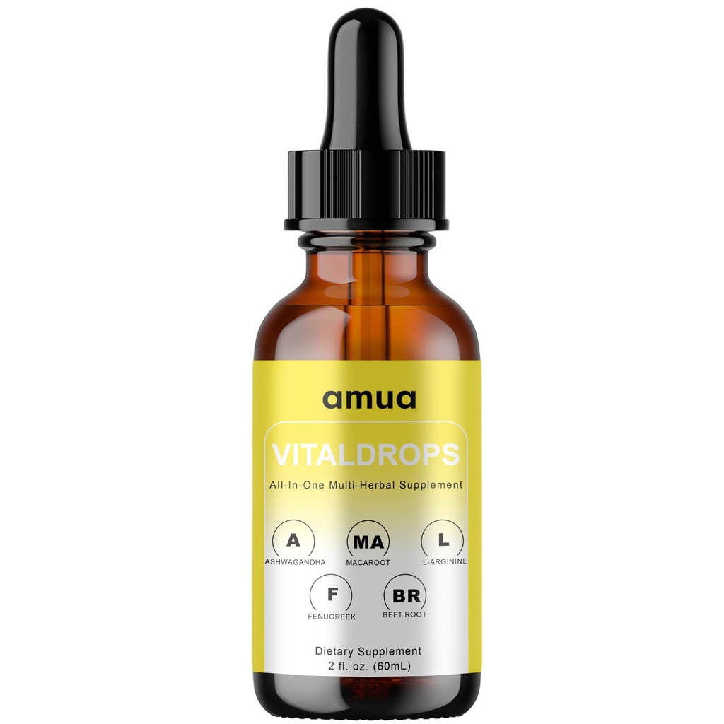 AMUA Vital Drops Organic Herbal Liquid Nutritional Blend |60ml (1pc) | Supports Healthy Weight