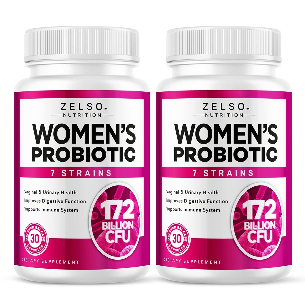 ZELSO (2 Pack) Women's Probiotic, 175 Billion CFU Probiotic Supplement Designed for Ultimate Women's Health, 2 Month Supply