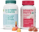 SmartPants Prenatal Multivitamins and Probiotic Immunity Bundle: Omega 3 Fish Oil (EPA / DHA), Biotin, Methylfolate, Witamina D3, C, Digestive & Immune Supplement (30 Day Supply)