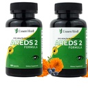 AREDS 2-2 Pack, 240 Capsules + Multivitamin, Lutein and Zeaxanthin 20mg, 2-in-1 Eye Vitamin, Contains Vitamin C, D, E & Zinc