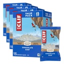 CLIF BAR - Energy Protein Bars - Chocolate Chip - Made with Organic Oats - Energy Bars - Non-GMO - 15 Count, (Pack of 4)